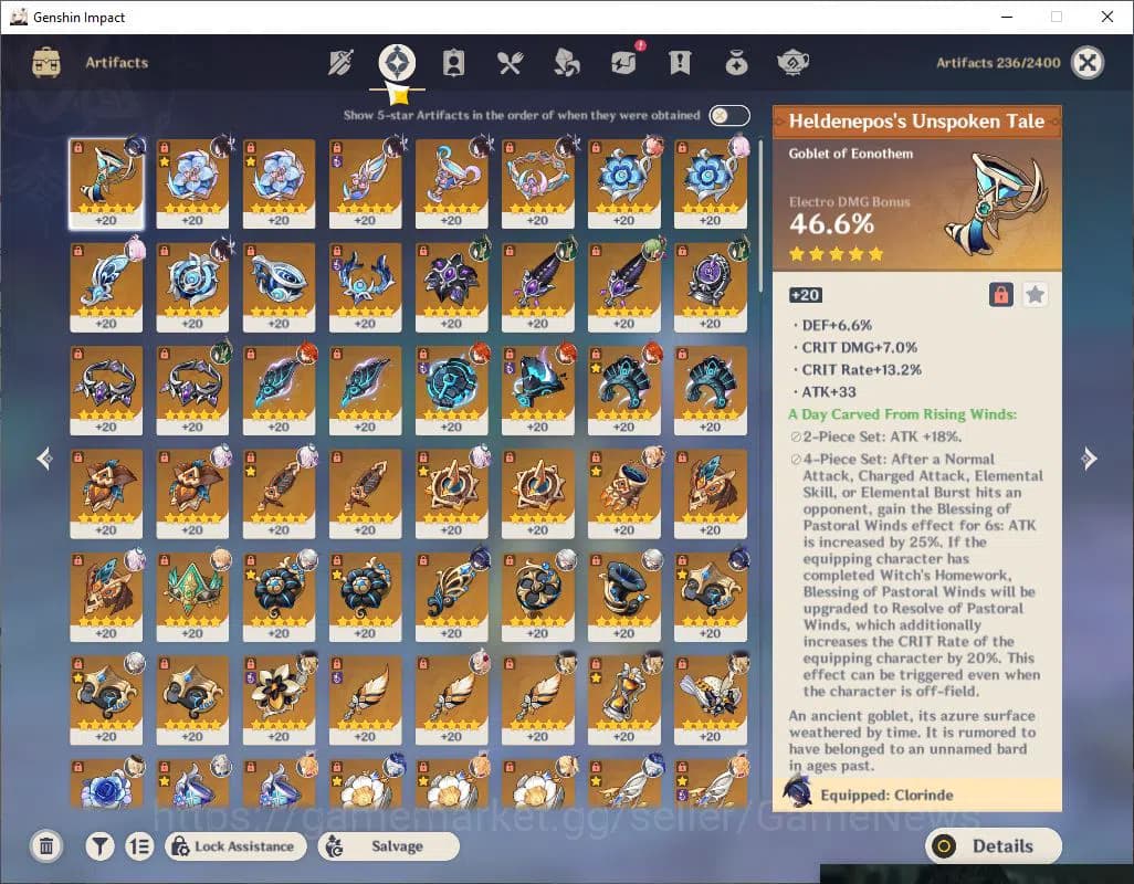 Genshin Impact Accounts Asia|AR 59|11 Limited +8(*5WEP)|(Neuvillette+Skin, image 9