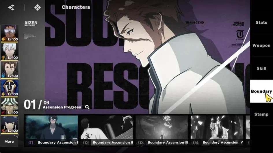 BLEACH: Soul Resonance Accounts NuverseSEA|LV 75|10 SSR [(Grimmjow,TosenB6,GinB4,A image 12