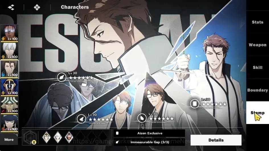 BLEACH: Soul Resonance Accounts NuverseSEA|LV 75|10 SSR [(Grimmjow,TosenB6,GinB4,A image 13