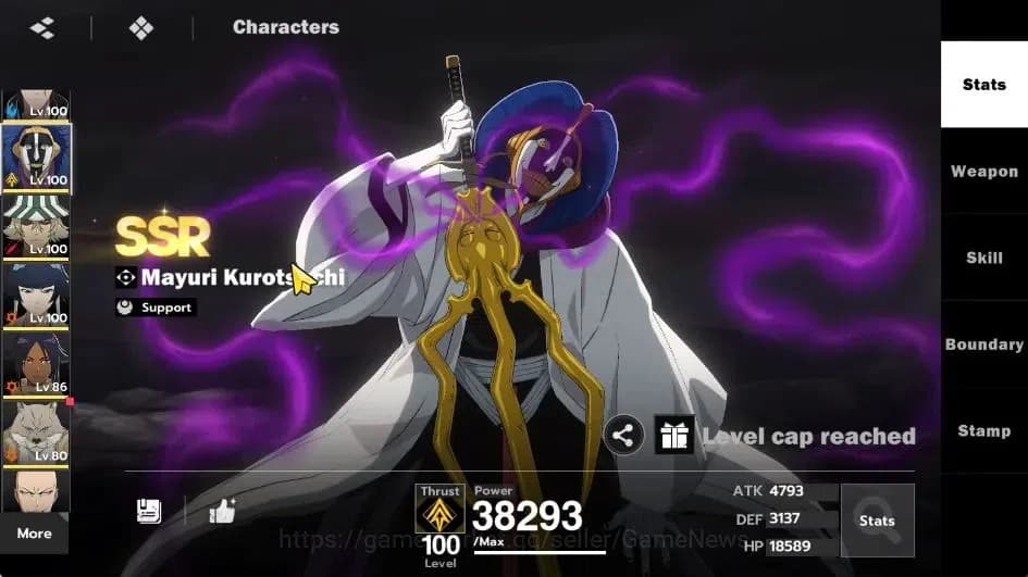 BLEACH: Soul Resonance Accounts NuverseSEA|LV 75|10 SSR [(Grimmjow,TosenB6,GinB4,A image 14