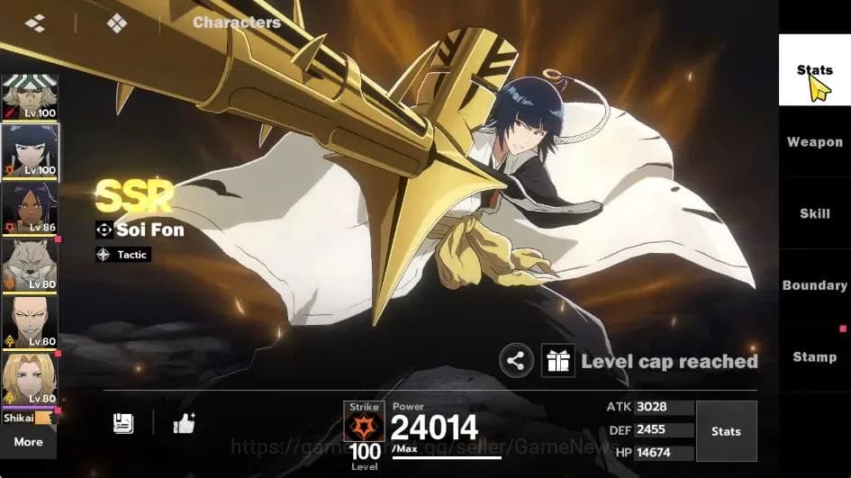 BLEACH: Soul Resonance Accounts NuverseSEA|LV 75|10 SSR [(Grimmjow,TosenB6,GinB4,A image 20