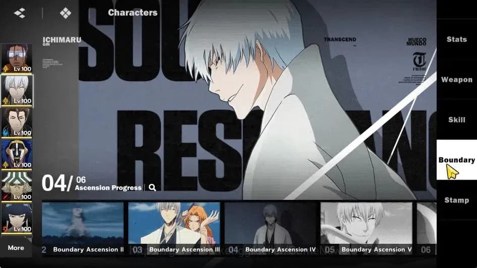 BLEACH: Soul Resonance Accounts NuverseSEA|LV 75|10 SSR [(Grimmjow,TosenB6,GinB4,A image 8