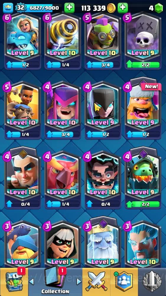 Clash Royale Accounts Lv 32|Trophy 6802|KTL 11|Limited Skin|Card 119|2 H image 15
