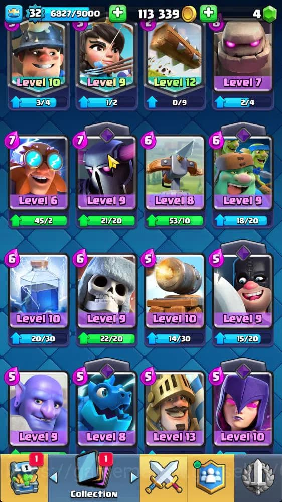 Clash Royale Accounts Lv 32|Trophy 6802|KTL 11|Limited Skin|Card 119|2 H image 16