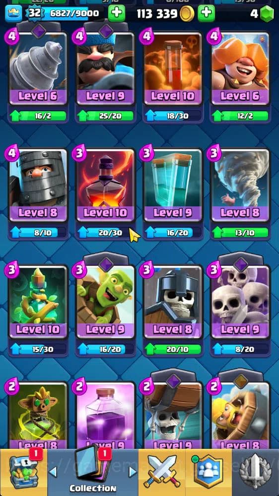 Clash Royale Accounts Lv 32|Trophy 6802|KTL 11|Limited Skin|Card 119|2 H image 17