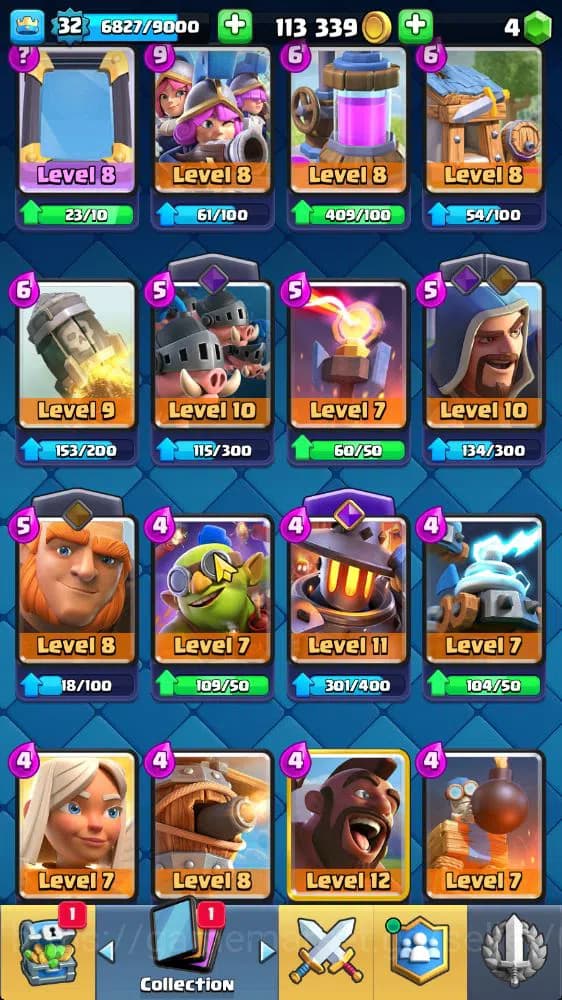 Clash Royale Accounts Lv 32|Trophy 6802|KTL 11|Limited Skin|Card 119|2 H image 18