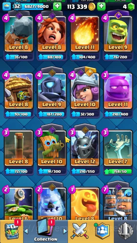 Clash Royale Accounts Lv 32|Trophy 6802|KTL 11|Limited Skin|Card 119|2 H image 19