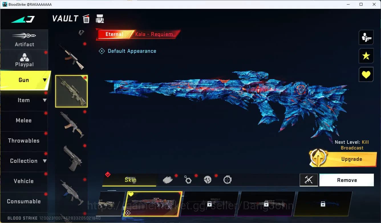 Blood Strike Accounts ASIA|ETERNAL=KALA(LVL1)|COLAB=KAR98K,QBZ95|LIMITED image 10