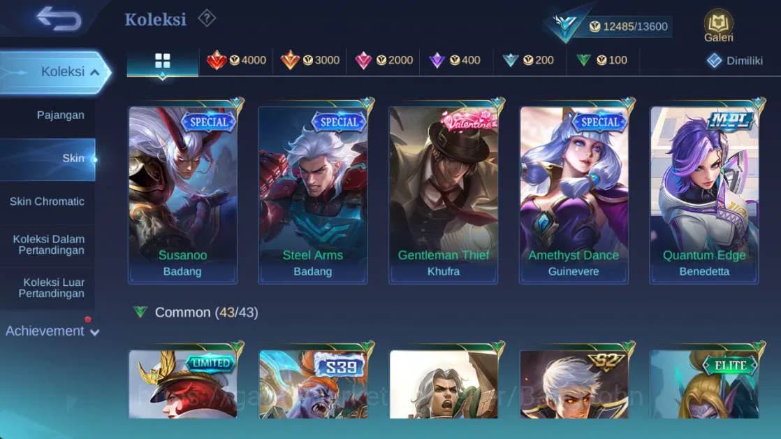 Mobile Legends: Bang Bang Accounts Global,Skin 68,hero 55,Dtamer lance,VNM hanabi,Sab image 6
