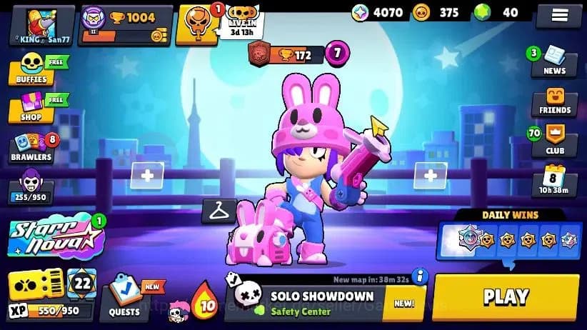 Brawl Stars Accounts 1004 Trophy|17 Brawlers 3 Max Lv [Edgar,Primo,Shel image 1