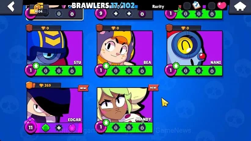 Brawl Stars Accounts 1004 Trophy|17 Brawlers 3 Max Lv [Edgar,Primo,Shel image 4