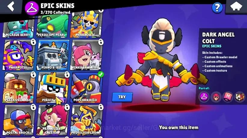 Brawl Stars Accounts 1004 Trophy|17 Brawlers 3 Max Lv [Edgar,Primo,Shel image 7
