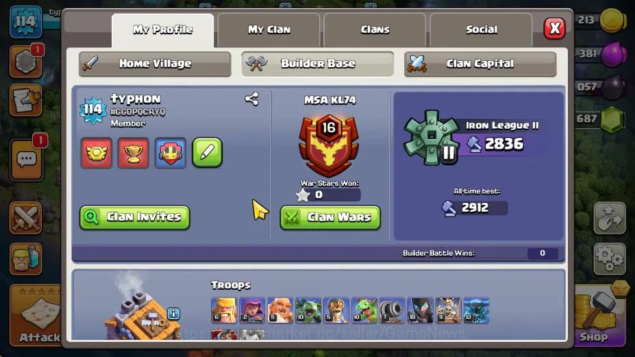 Clash of Clans Accounts TH 13-BH 9|Limited Skin|LV 114|HH 7|BK 42,AQ 37,GW image 4