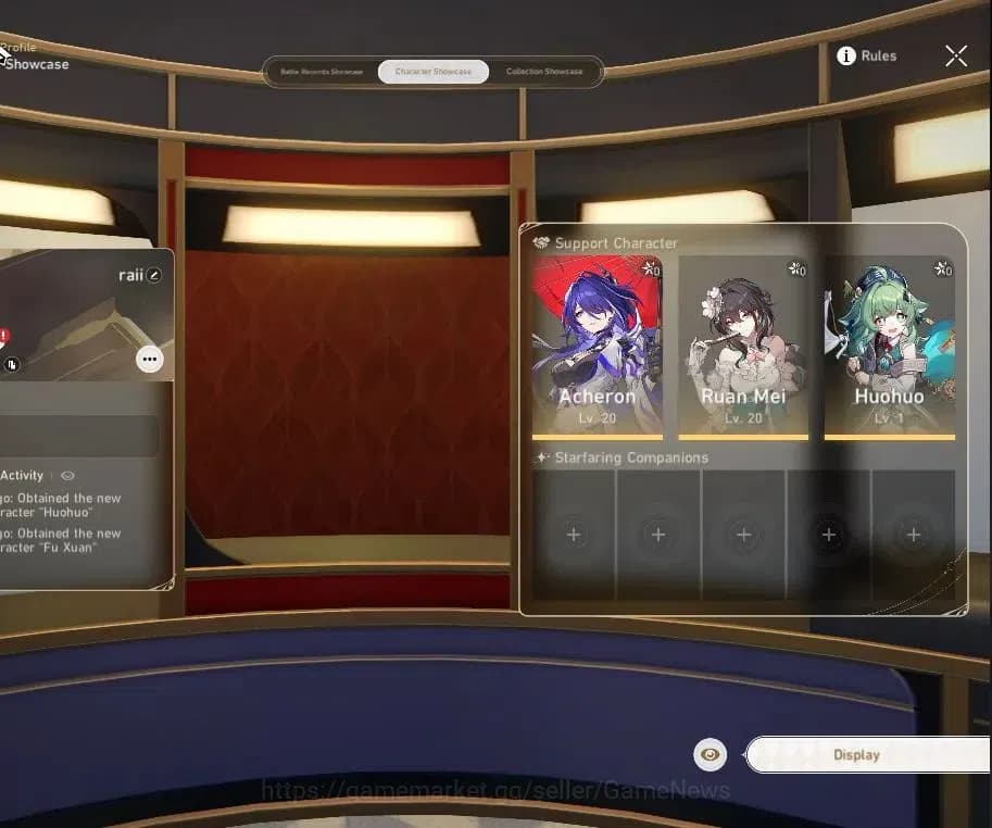 Honkai Star Rail Accounts Asia | TL 4 | 4 Limited | Acheron, Huohuo, Dante, image 2