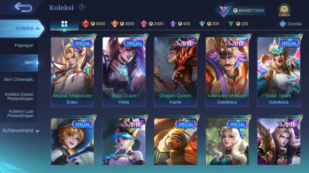 Mobile Legends: Bang Bang Accounts GLOBAL|Skin 294|Hero 131|prime GR,LB karina,LB RGR image 10