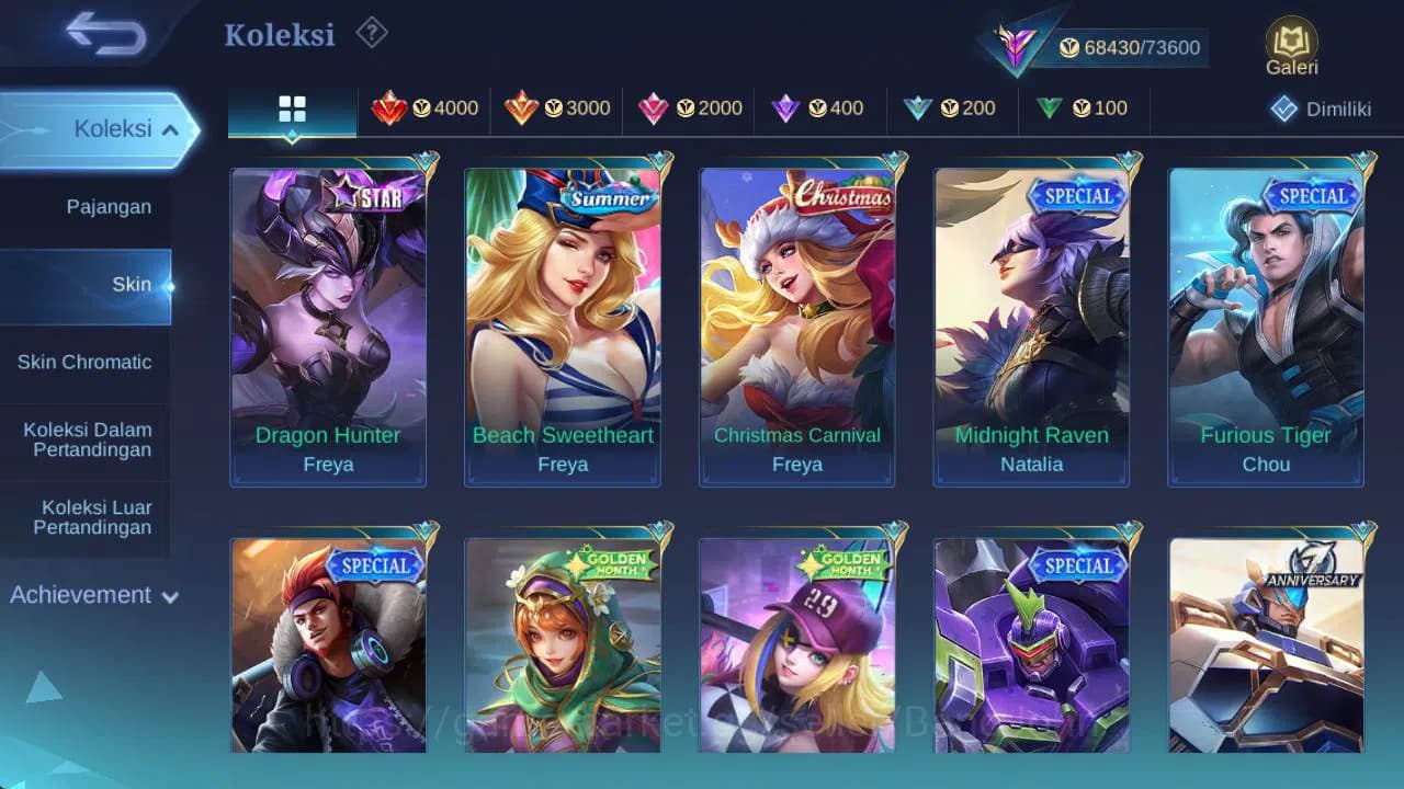 Mobile Legends: Bang Bang Accounts GLOBAL|Skin 294|Hero 131|prime GR,LB karina,LB RGR image 11