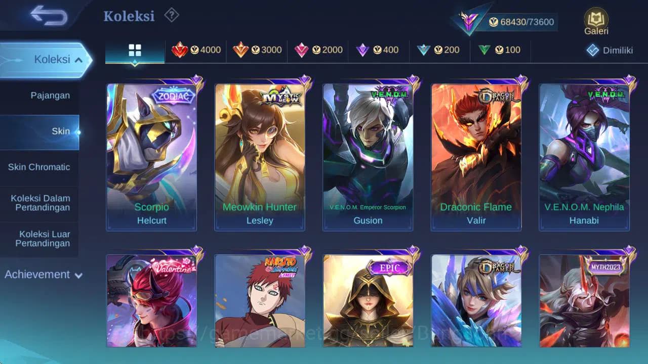 Mobile Legends: Bang Bang Accounts GLOBAL|Skin 294|Hero 131|prime GR,LB karina,LB RGR image 14