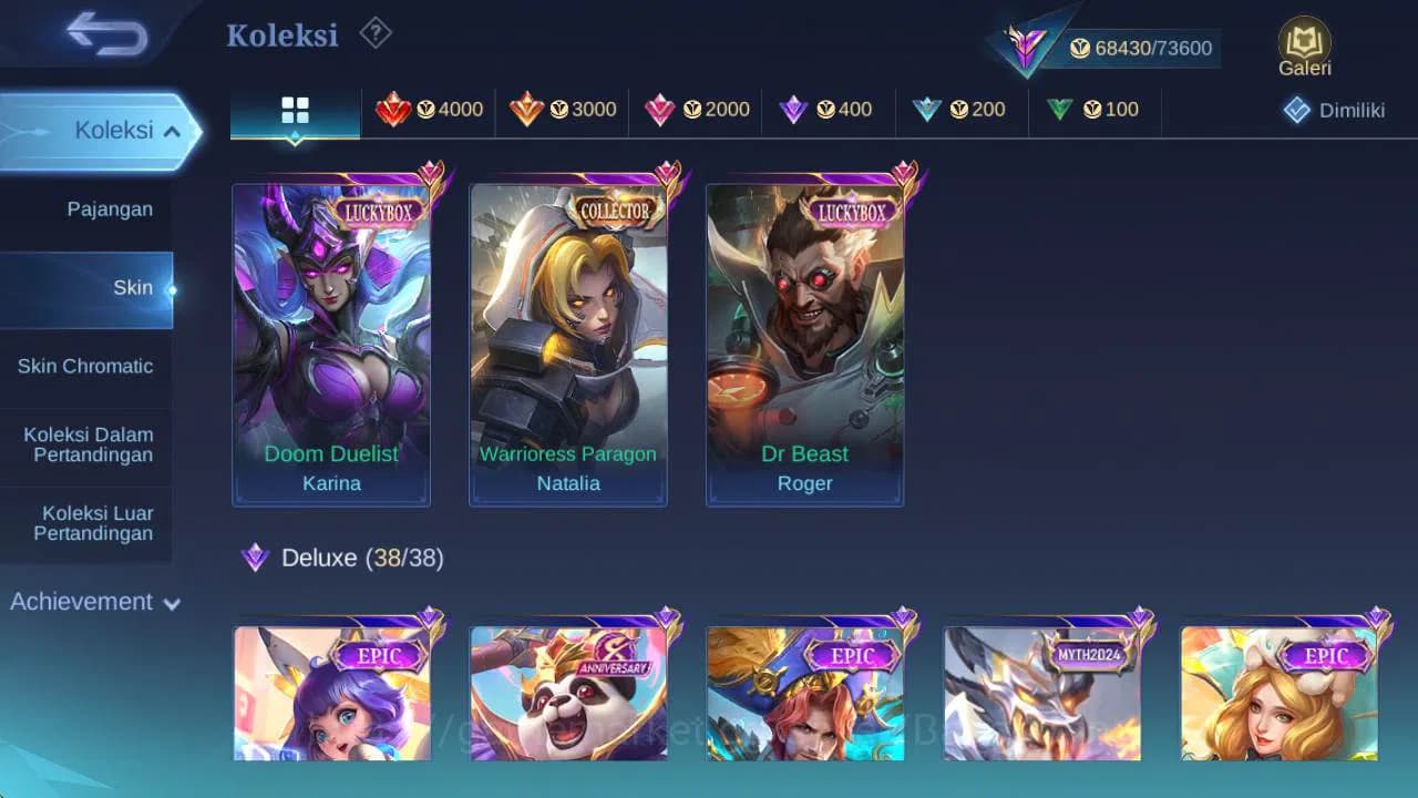 Mobile Legends: Bang Bang Accounts GLOBAL|Skin 294|Hero 131|prime GR,LB karina,LB RGR image 17
