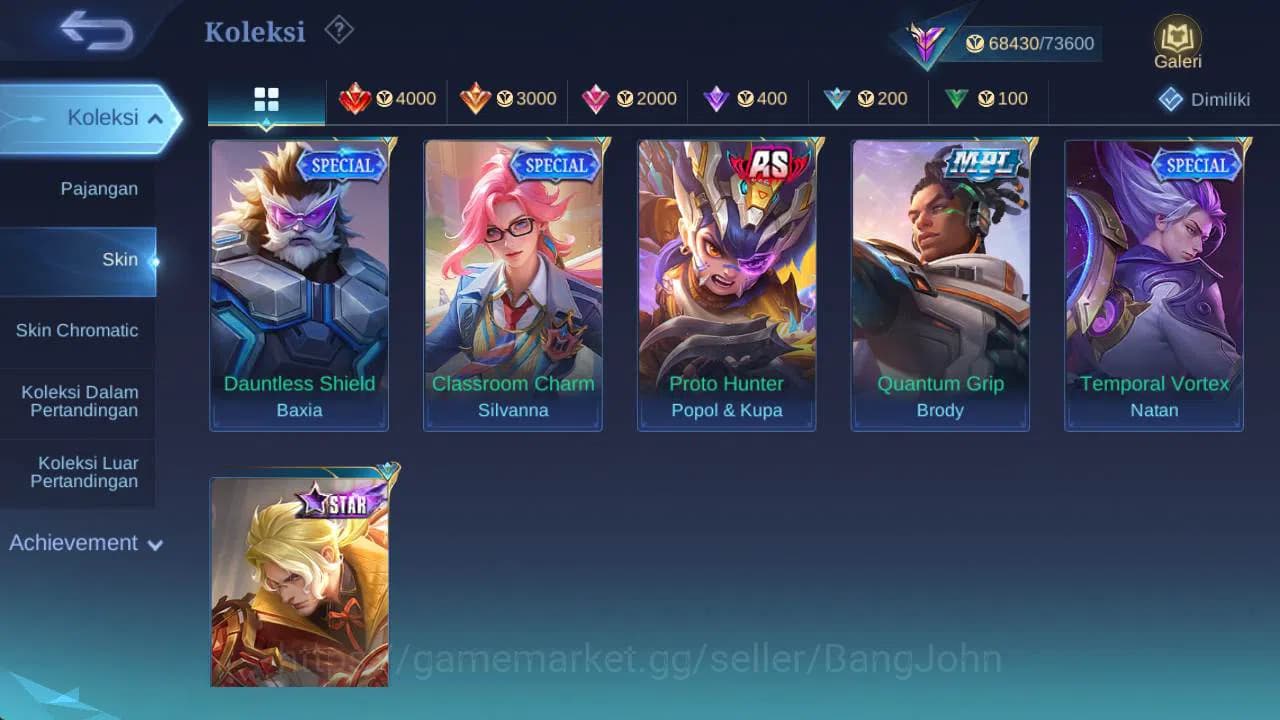 Mobile Legends: Bang Bang Accounts GLOBAL|Skin 294|Hero 131|prime GR,LB karina,LB RGR image 6
