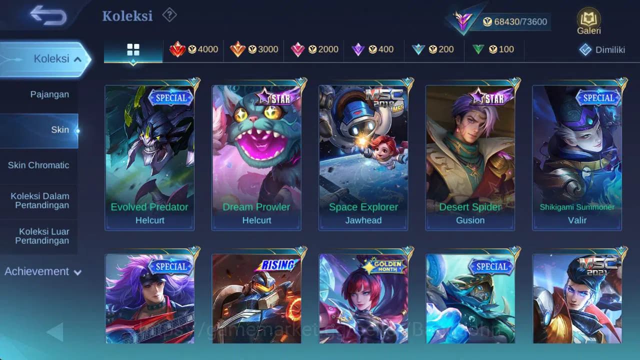 Mobile Legends: Bang Bang Accounts GLOBAL|Skin 294|Hero 131|prime GR,LB karina,LB RGR image 9