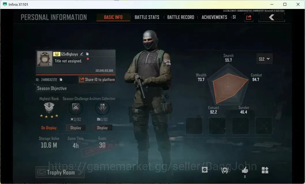 Arena Breakout Accounts MOBILE Lvl 30 |SV 10,6M|CV 6,9M|MORE SKIN,MORE DET image 9