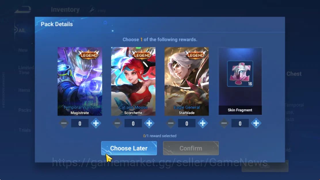 Honor of Kings Accounts Hero 7 |Starter with Legend Skin Selection Chest(D image 5