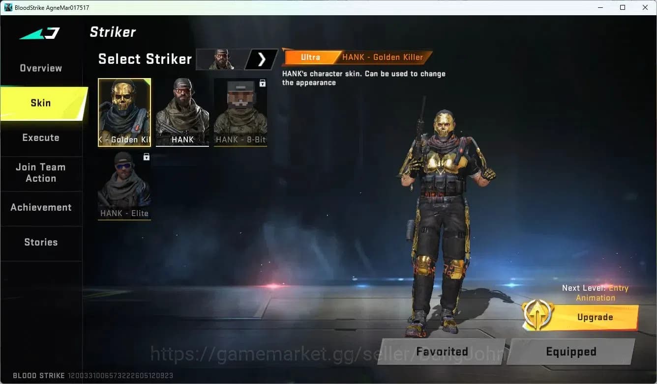 Blood Strike Accounts ASIA | Collab MCX-EVA-00 | 3 Legendary Skins | Ult image 4