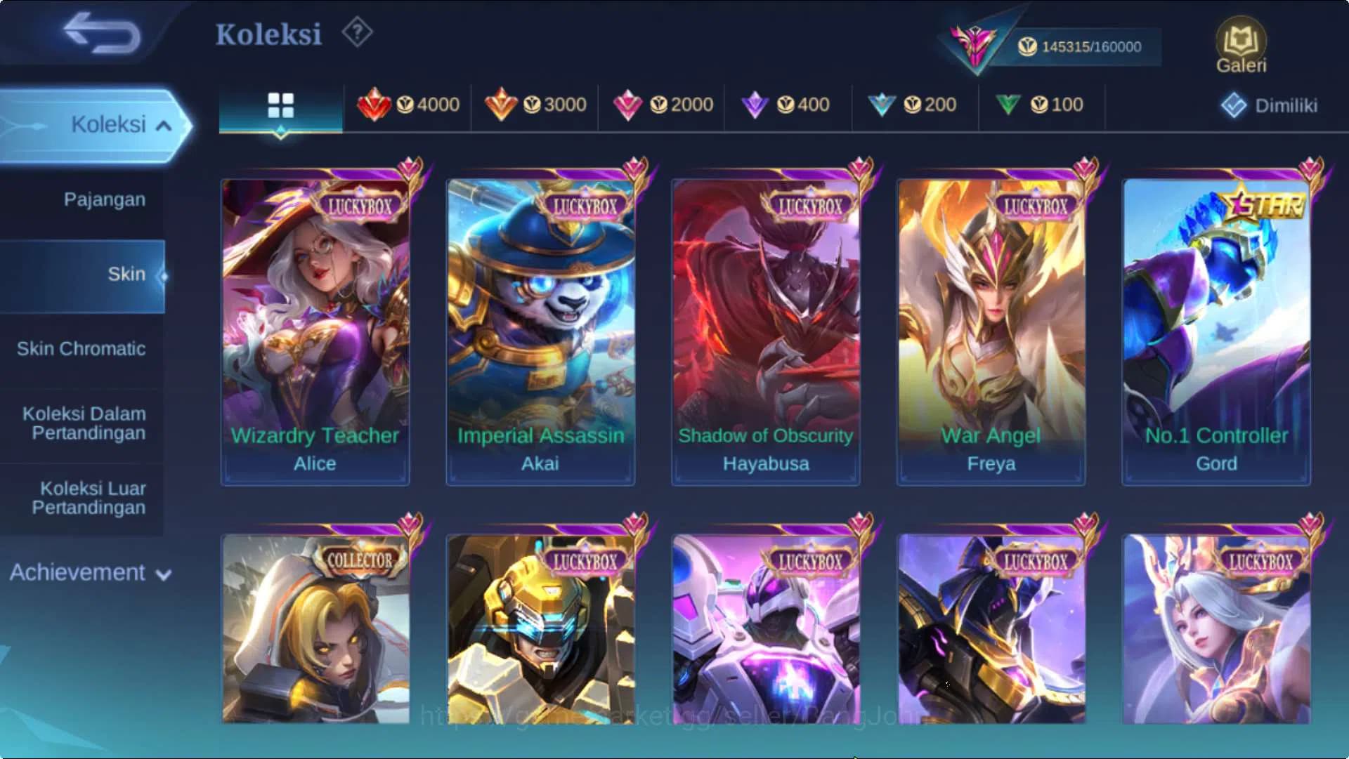 Mobile Legends: Bang Bang Accounts Hero 132 Skin 404 | Legend Miya, Sanrio Cloude, Ne image 12