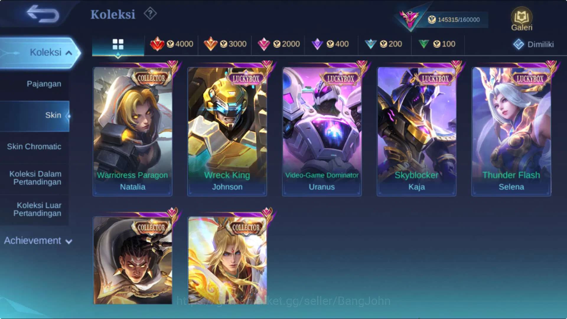 Mobile Legends: Bang Bang Accounts Hero 132 Skin 404 | Legend Miya, Sanrio Cloude, Ne image 13