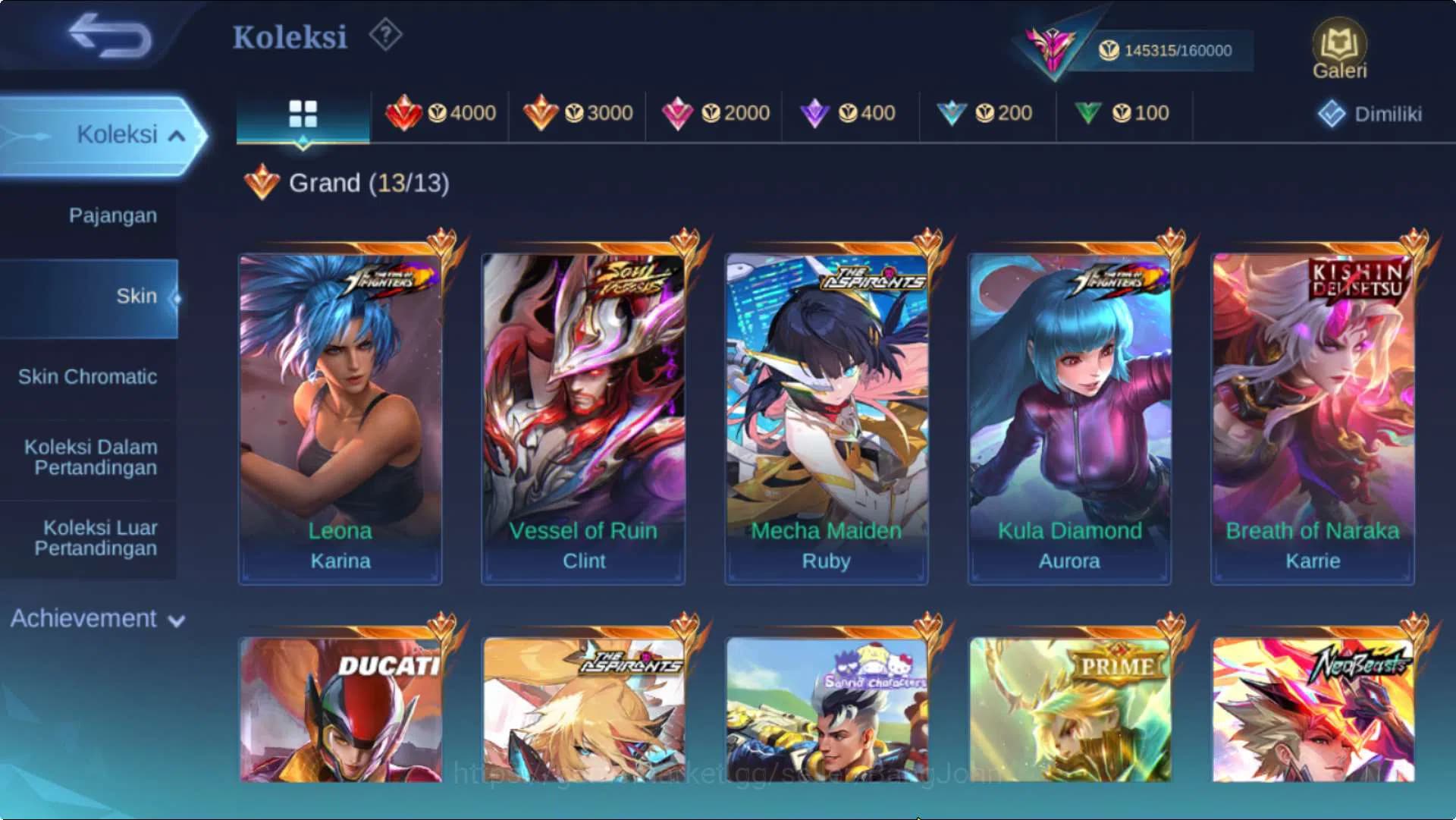 Mobile Legends: Bang Bang Accounts Hero 132 Skin 404 | Legend Miya, Sanrio Cloude, Ne image 9