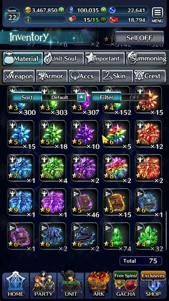 Last Cloudia Accounts GLOBAL|Rank 22|100K Crystal|Top Tier Unit [DL Jude image 11