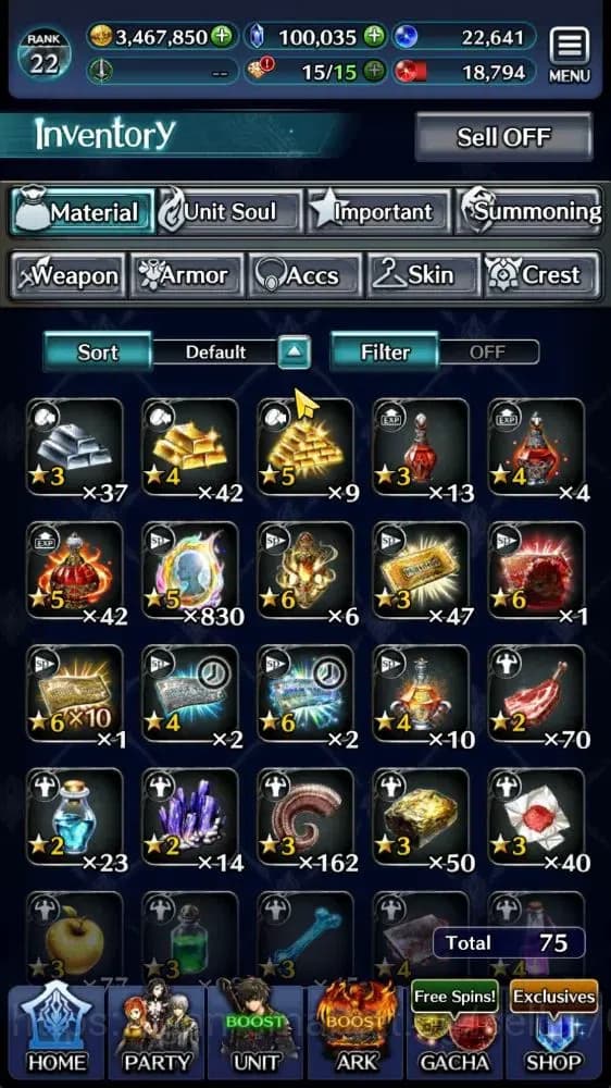 Last Cloudia Accounts GLOBAL|Rank 22|100K Crystal|Top Tier Unit [DL Jude image 9