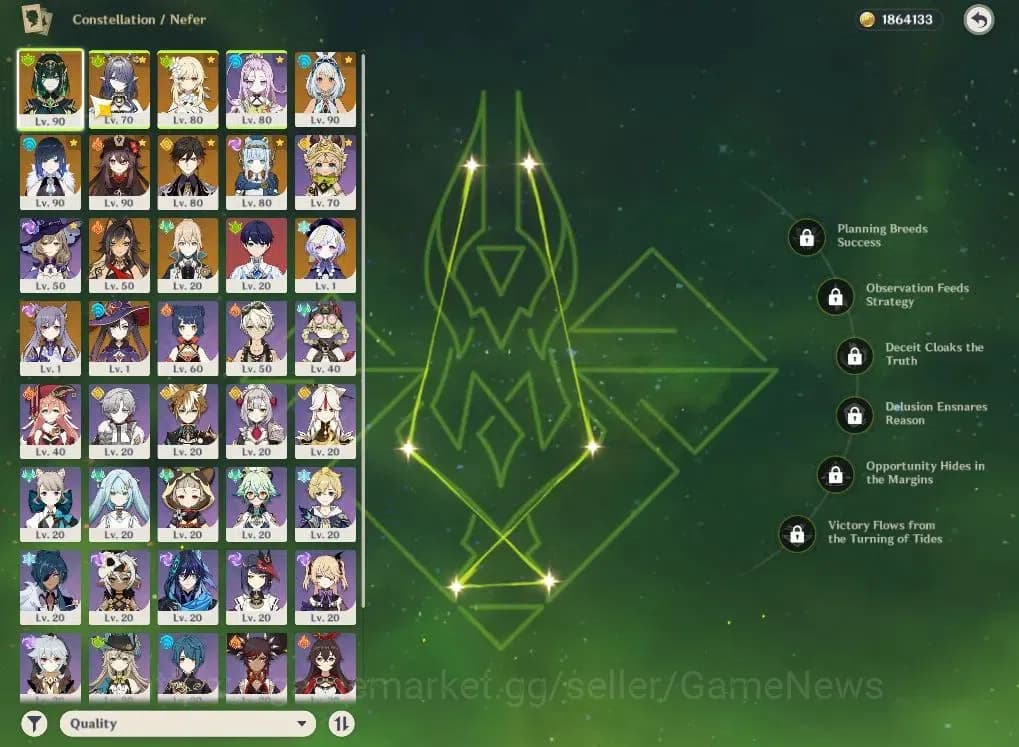 Genshin Impact Accounts ASIA|AR55|7Limited+2(*5Weapon)|Nefer+sign,Lauma,In image 3