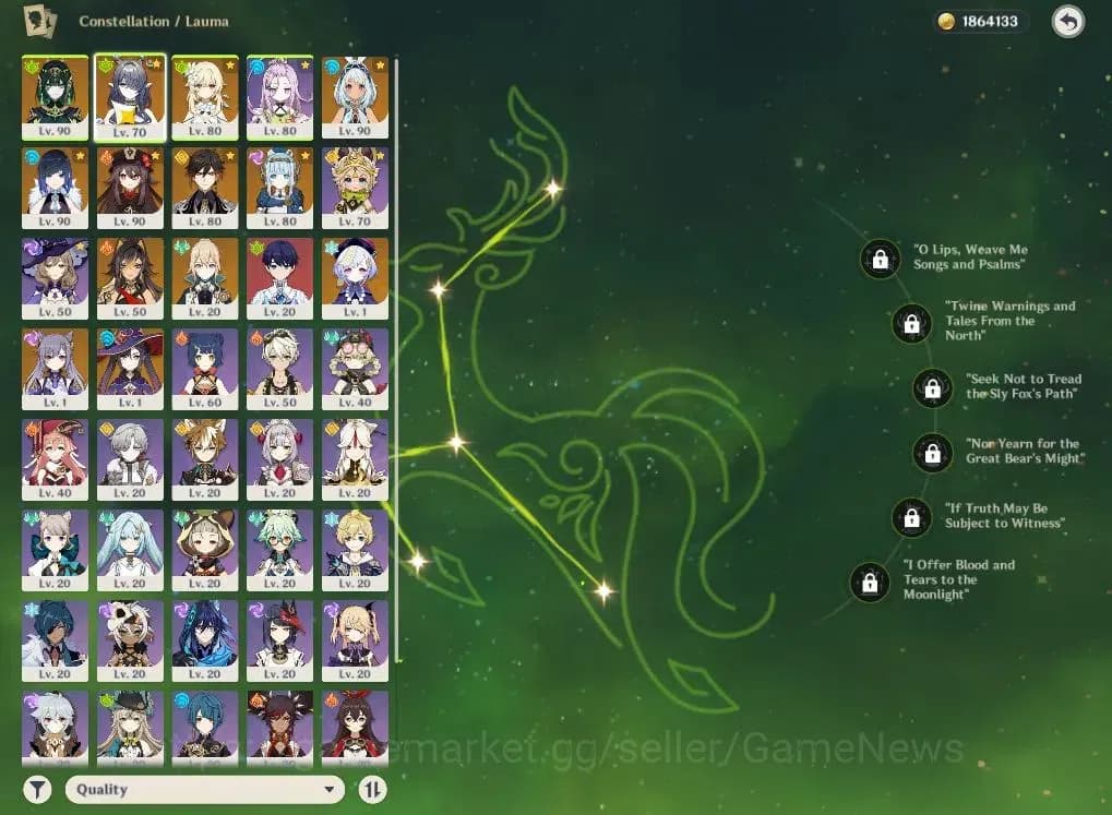 Genshin Impact Accounts ASIA|AR55|7Limited+2(*5Weapon)|Nefer+sign,Lauma,In image 4