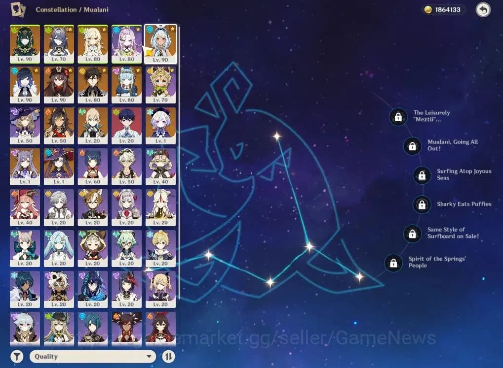 Genshin Impact Accounts ASIA|AR55|7Limited+2(*5Weapon)|Nefer+sign,Lauma,In image 5