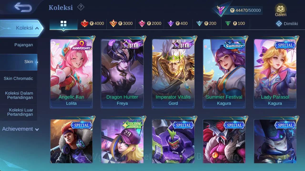 Mobile Legends: Bang Bang Accounts Global, Skin 155,Hero 68 sanrio angela,CC pharsa,L image 7