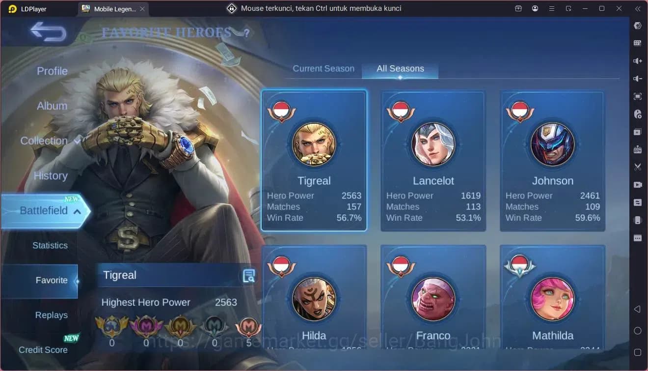Mobile Legends: Bang Bang Accounts Global|Hero 102|Skin 144|Expert|CC Natalia|Lightbo image 19