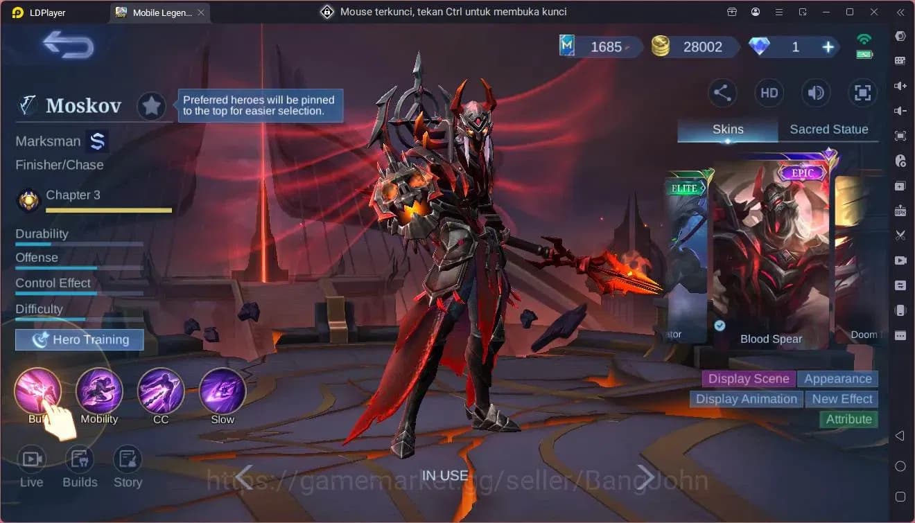 Mobile Legends: Bang Bang Accounts Global|Hero 102|Skin 144|Expert|CC Natalia|Lightbo image 5