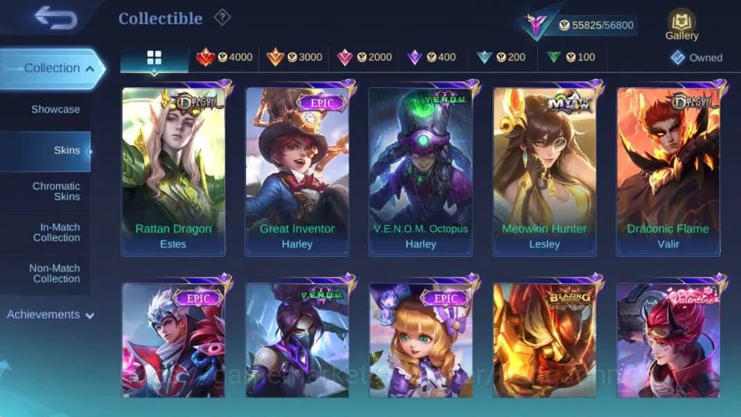 Mobile Legends: Bang Bang Accounts Global|Hero 132|Skin 258|Renowned|ANN Lesly|Coll N image 11
