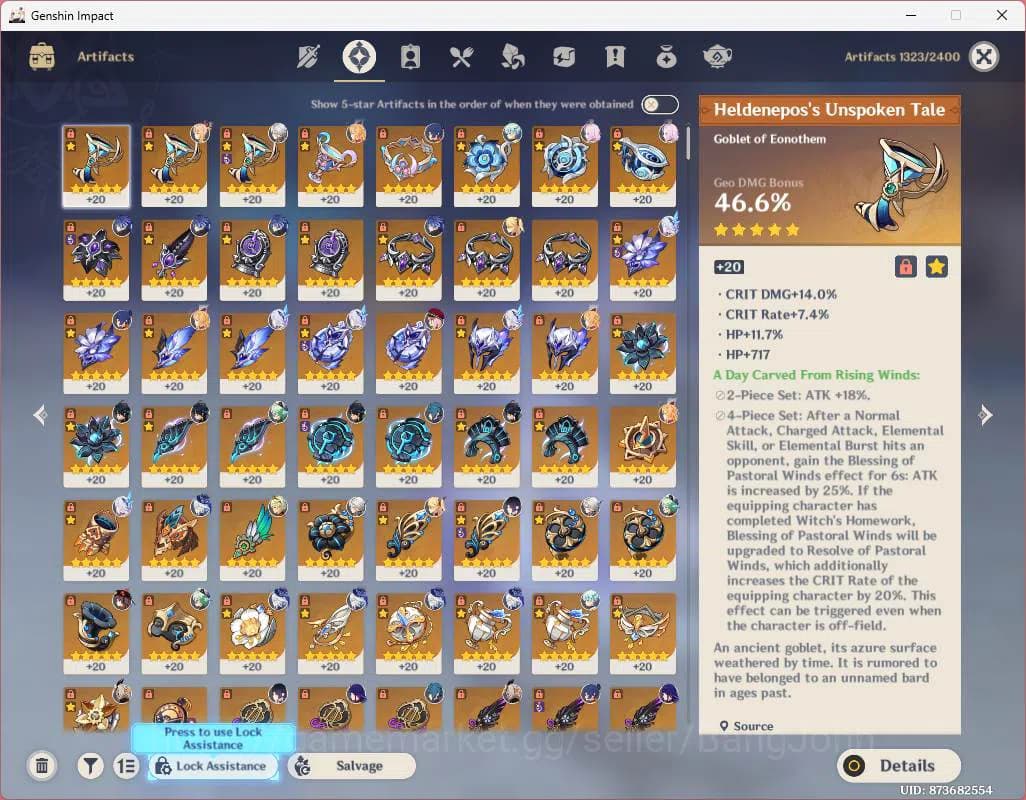 Genshin Impact Accounts ASIA|AR 59|11 limit|PremTeam Skirk|Escoffier+sign, image 13