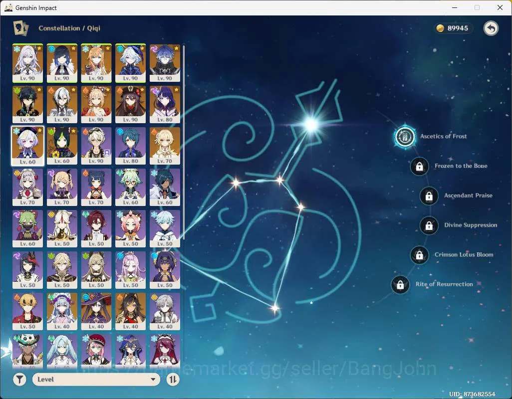 Genshin Impact Accounts ASIA|AR 59|11 limit|PremTeam Skirk|Escoffier+sign, image 17