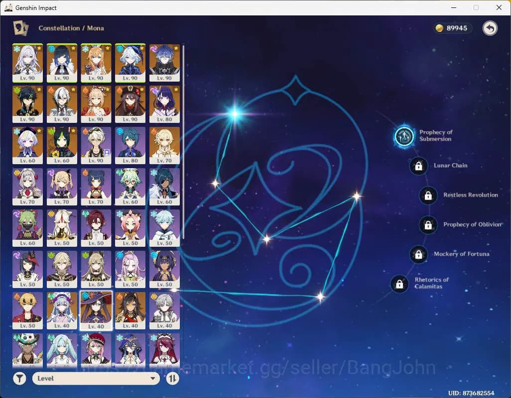 Genshin Impact Accounts ASIA|AR 59|11 limit|PremTeam Skirk|Escoffier+sign, image 18