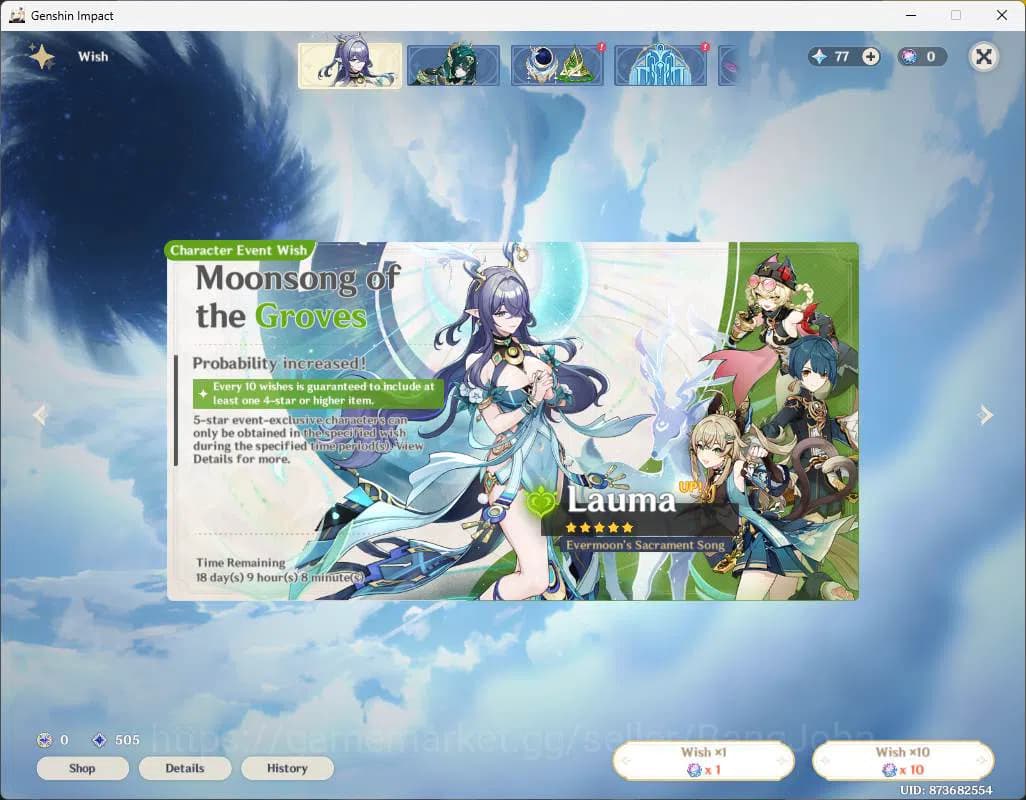 Genshin Impact Accounts ASIA|AR 59|11 limit|PremTeam Skirk|Escoffier+sign, image 3