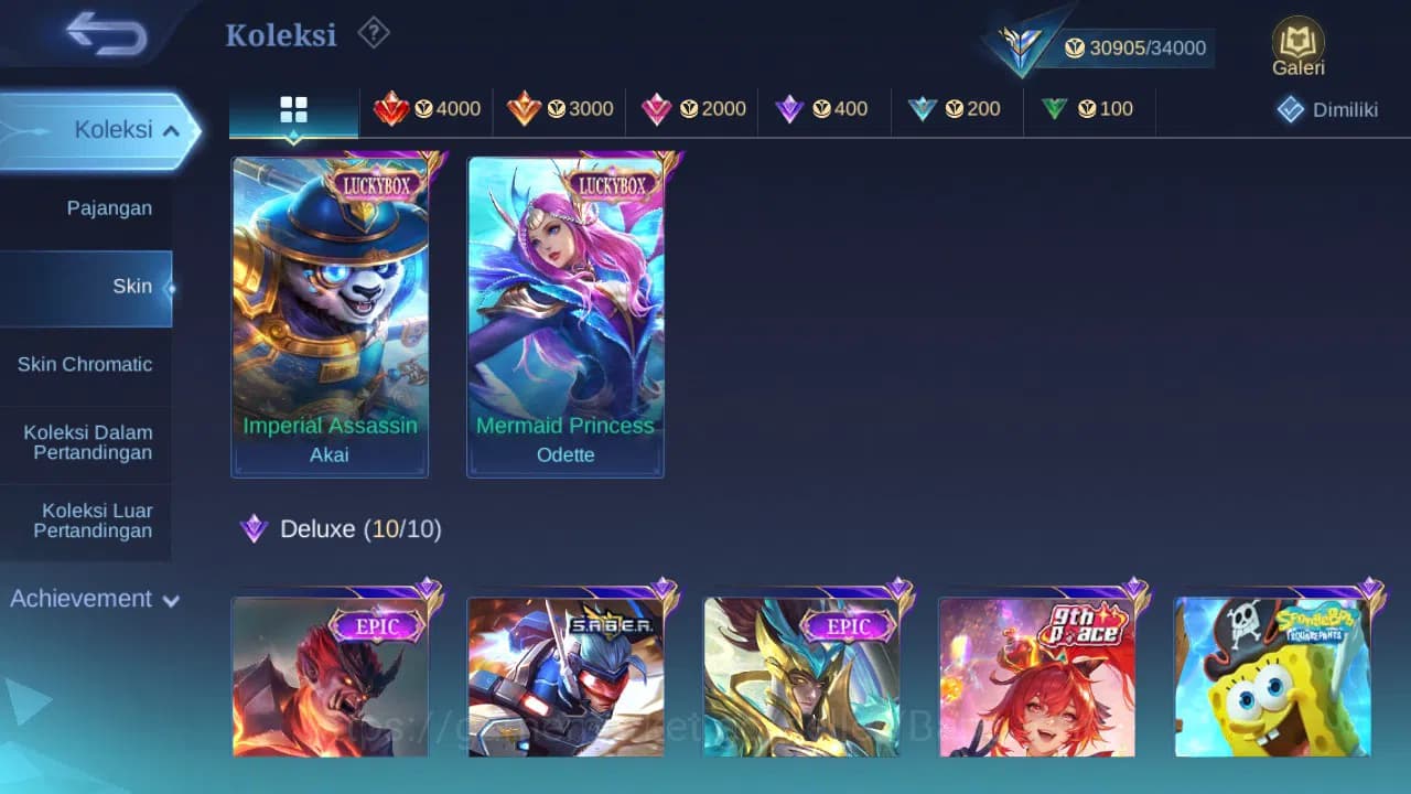Mobile Legends: Bang Bang Accounts GLOBAL Hero 76 Skin 107 | Prime Granger | Luckybox image 2