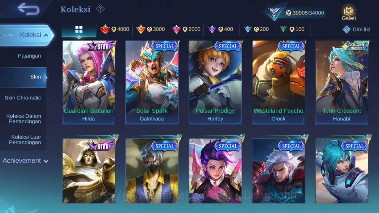 Mobile Legends: Bang Bang Accounts GLOBAL Hero 76 Skin 107 | Prime Granger | Luckybox image 6