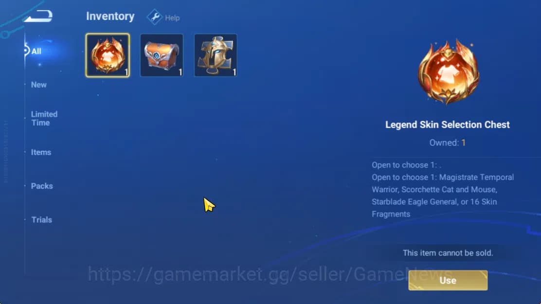 Honor of Kings Accounts Hero 8 |Starter with Legend Skin Selection Chest(D image 4