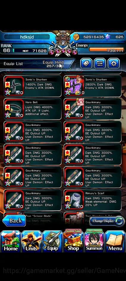 Grand Summoners Accounts Global|Rank 66|625 cc|15 Ascend+9 TW|[Chloe,Makoto image 10