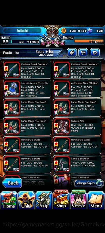 Grand Summoners Accounts Global|Rank 66|625 cc|15 Ascend+9 TW|[Chloe,Makoto image 11