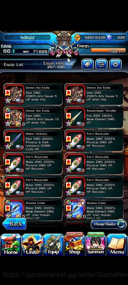 Grand Summoners Accounts Global|Rank 66|625 cc|15 Ascend+9 TW|[Chloe,Makoto image 12