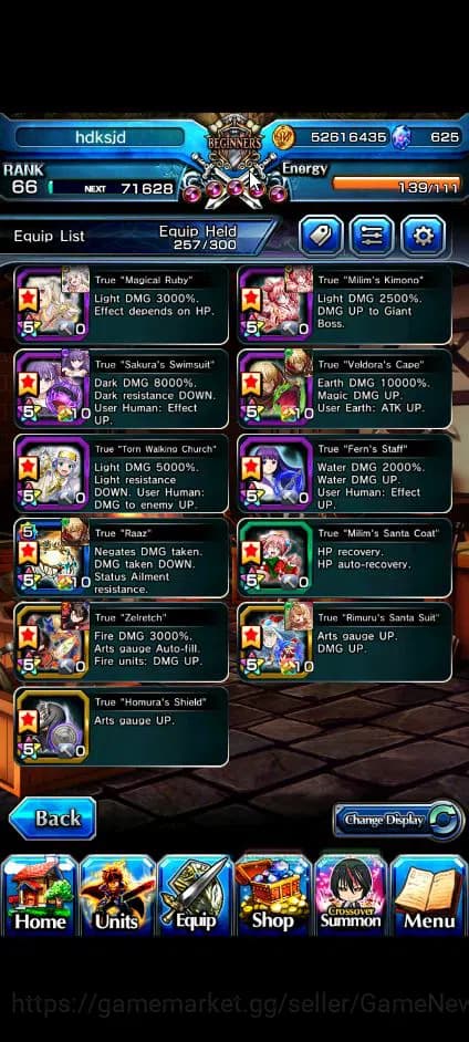 Grand Summoners Accounts Global|Rank 66|625 cc|15 Ascend+9 TW|[Chloe,Makoto image 16